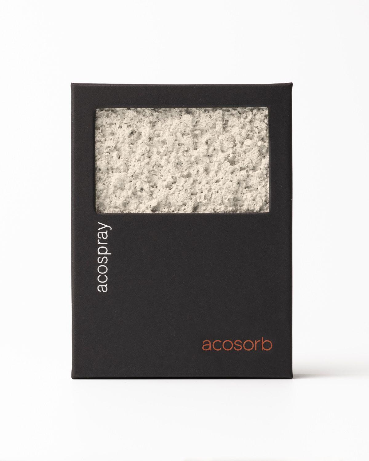 Acospray DC2 2.0 kleurstaal Warm Beige akoestisch spuitwerk samplekaart Acosorb